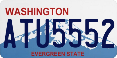 WA license plate ATU5552