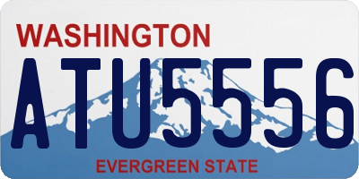 WA license plate ATU5556