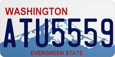 WA license plate ATU5559