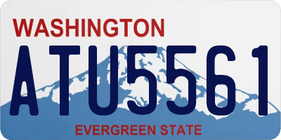 WA license plate ATU5561