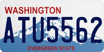 WA license plate ATU5562