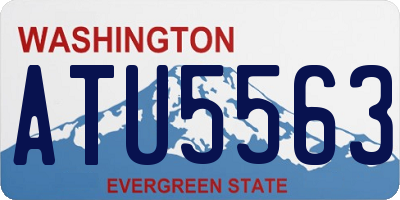 WA license plate ATU5563