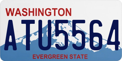 WA license plate ATU5564