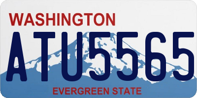 WA license plate ATU5565