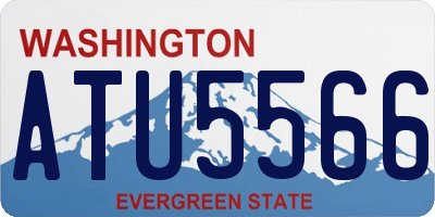 WA license plate ATU5566