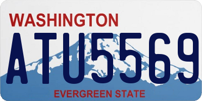 WA license plate ATU5569