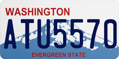WA license plate ATU5570