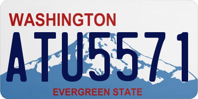 WA license plate ATU5571