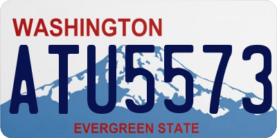 WA license plate ATU5573