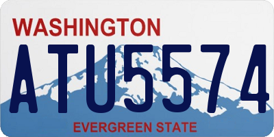 WA license plate ATU5574