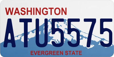 WA license plate ATU5575