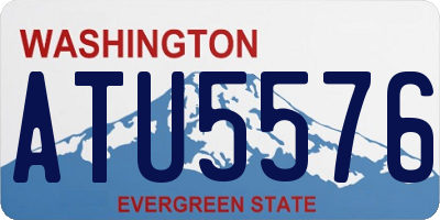 WA license plate ATU5576