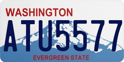 WA license plate ATU5577