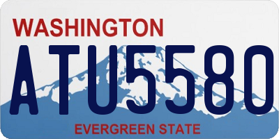 WA license plate ATU5580