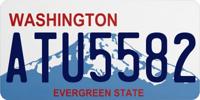WA license plate ATU5582