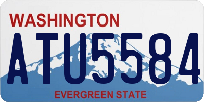 WA license plate ATU5584