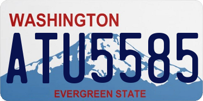 WA license plate ATU5585