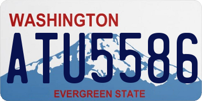 WA license plate ATU5586