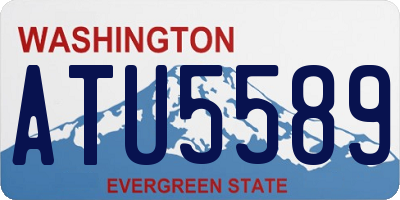 WA license plate ATU5589