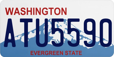 WA license plate ATU5590