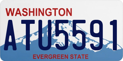 WA license plate ATU5591