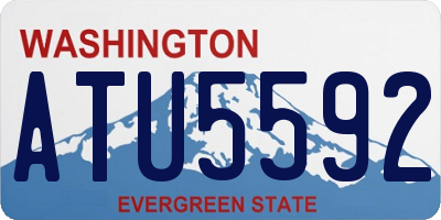 WA license plate ATU5592