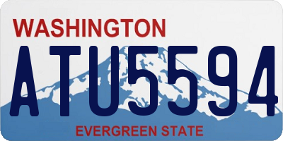 WA license plate ATU5594