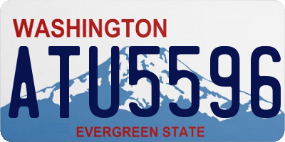 WA license plate ATU5596