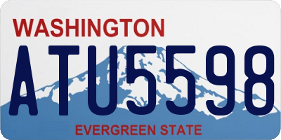 WA license plate ATU5598