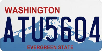 WA license plate ATU5604