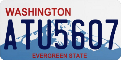 WA license plate ATU5607