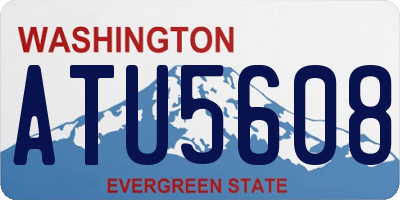 WA license plate ATU5608