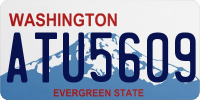 WA license plate ATU5609