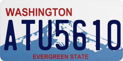 WA license plate ATU5610