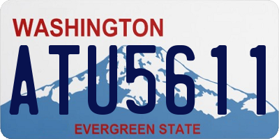 WA license plate ATU5611
