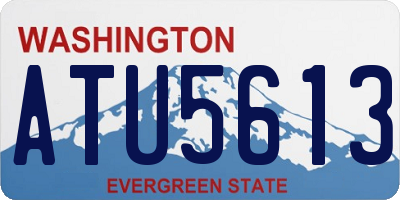 WA license plate ATU5613