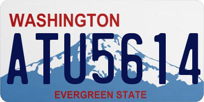 WA license plate ATU5614