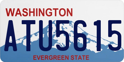 WA license plate ATU5615