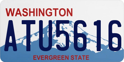 WA license plate ATU5616