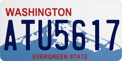 WA license plate ATU5617