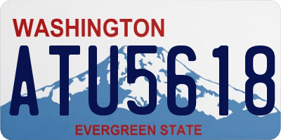 WA license plate ATU5618