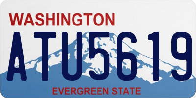 WA license plate ATU5619