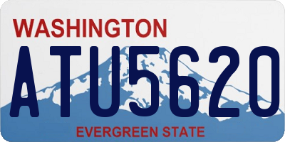 WA license plate ATU5620