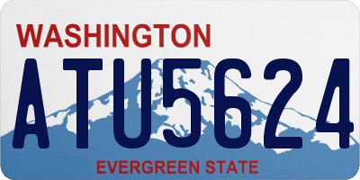 WA license plate ATU5624