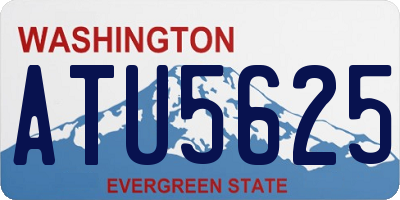 WA license plate ATU5625