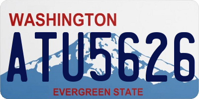 WA license plate ATU5626
