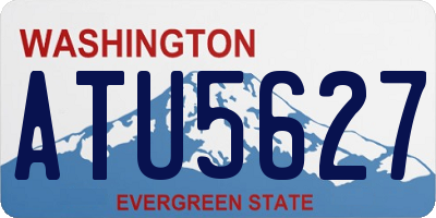 WA license plate ATU5627