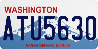 WA license plate ATU5630
