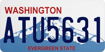 WA license plate ATU5631