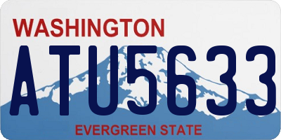 WA license plate ATU5633